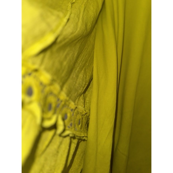 Indigo Rose lime green midi dress L(with imperfections) read description - Picture 12 of 16